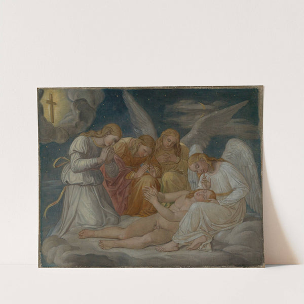 Christus erblickt im Traum das Kreuz (1810) by Gottlieb Schick