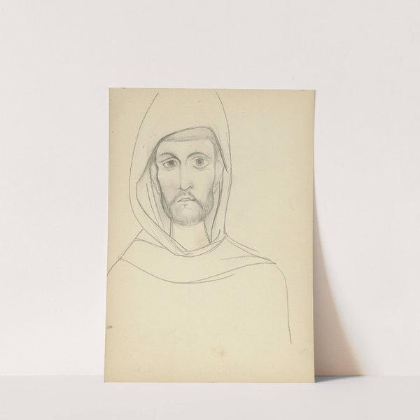 Christus in een mantel met kap by Antoon Derkinderen