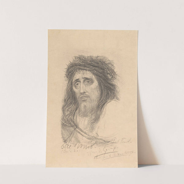 Christus met doornenkrans by Henry de Groux