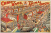 Christy Bros. 5 ring wild animal show circus poster (1919-1930)