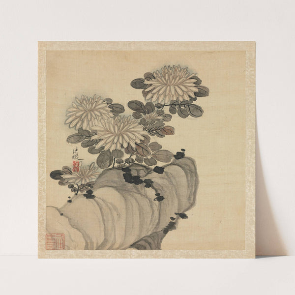 Chrysanthemum and Rock (1598-1652) by Chen Hongshou