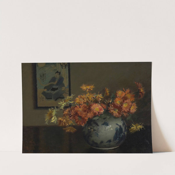 Chrysanthemums, A Japanese Arrangement (1890-1900) by Mary Hiester Reid