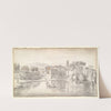 Church and Houses along a River by Gaspar Van Wittel