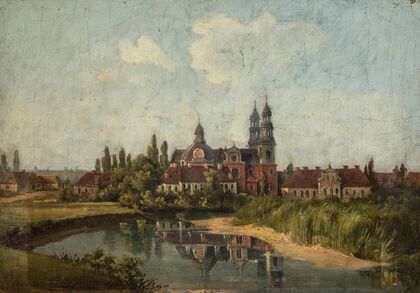 Church and monastery in Ląd