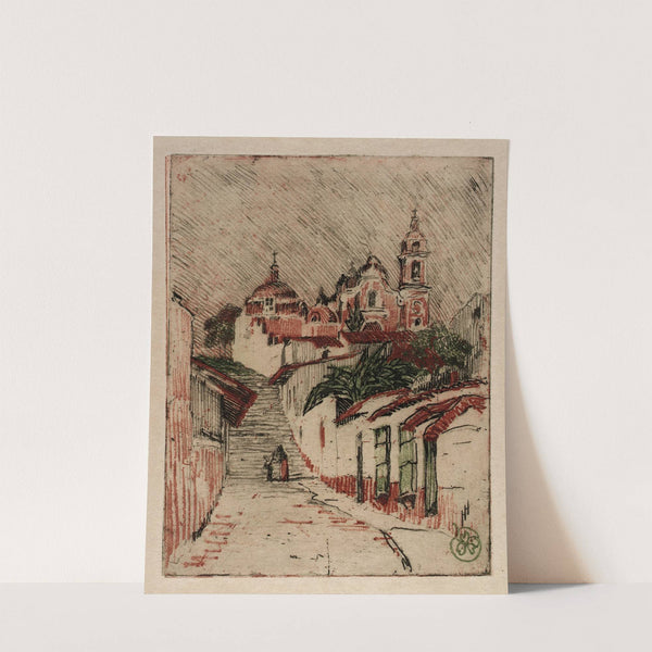 Church At Cuernavaca, Mexico by Helen Hyde