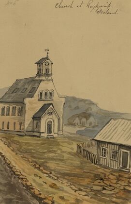 Church at Rejkjavik Iceland