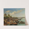 Church Boats at Leksand by Josef Wilhelm Wallander