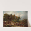 Church fair in the countryside by Franciszek Kostrzewski