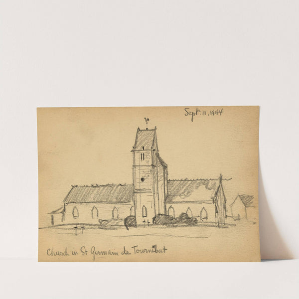 Church in St. Germain de Tournebut by Victor Alfred Lundy