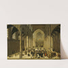Church Interior with Christ Preaching to a Congregation by Cornelis van Dalem