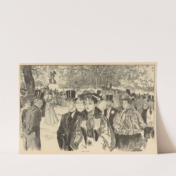 Church parade (1893-1900) by Charles Dana Gibson