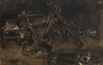 Church Plate and Images. Study for Waldemar Atterdag Holding Visby to Ransom — size preview