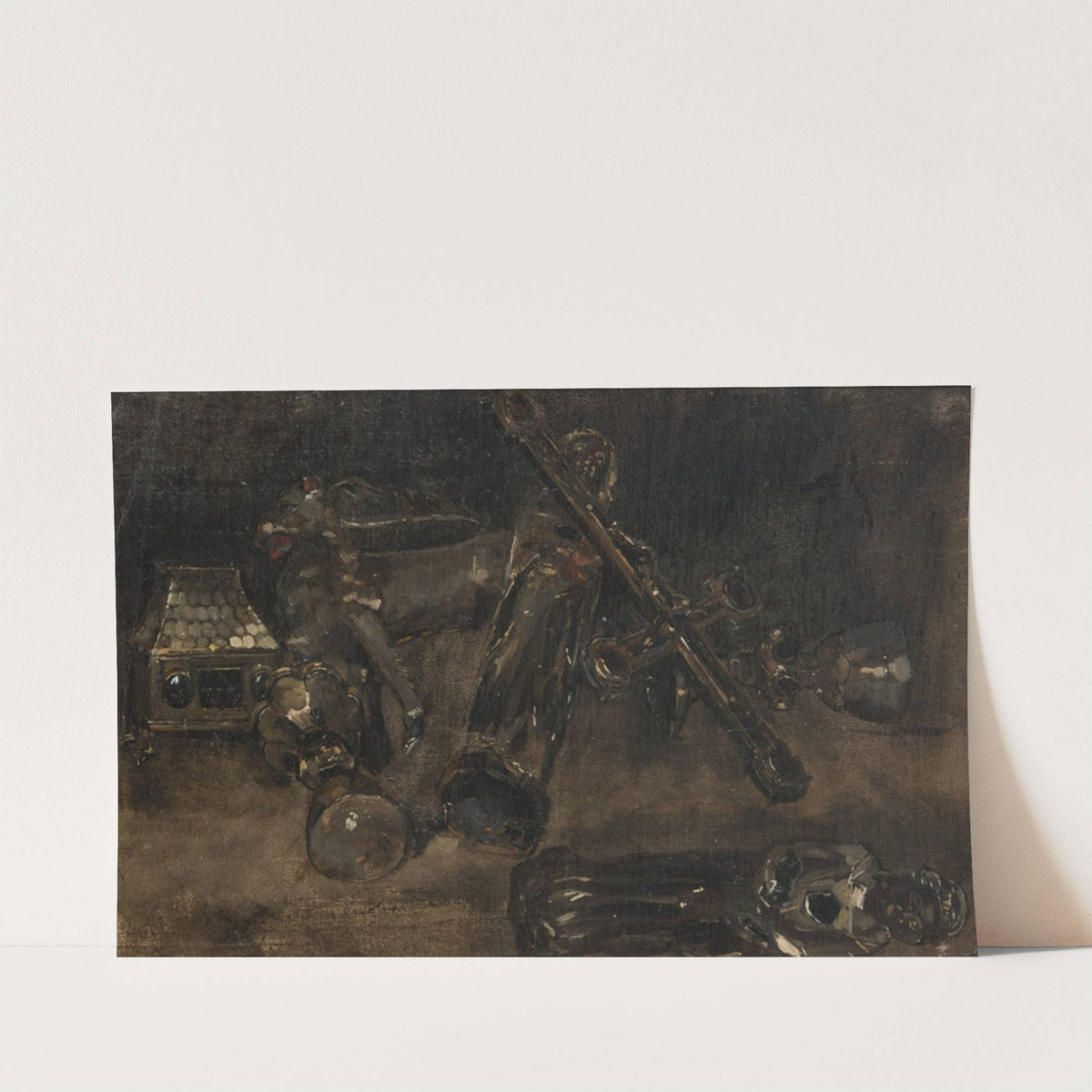 Church Plate and Images. Study for Waldemar Atterdag Holding Visby to Ransom by Carl Gustaf Hellqvist