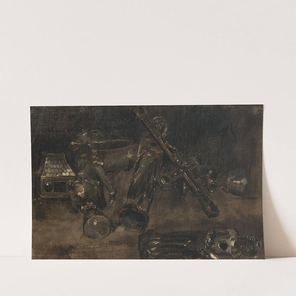 Church Plate and Images. Study for Waldemar Atterdag Holding Visby to Ransom by Carl Gustaf Hellqvist