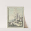 Church ruins by the water by Johann Caspar Zehender