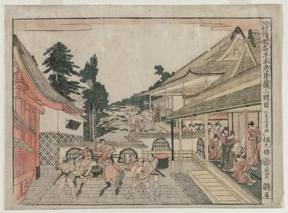 Chushingura: Act II (from the series Perspective Pictures for The Treasure House of Loyalty) (c. 1790s)
