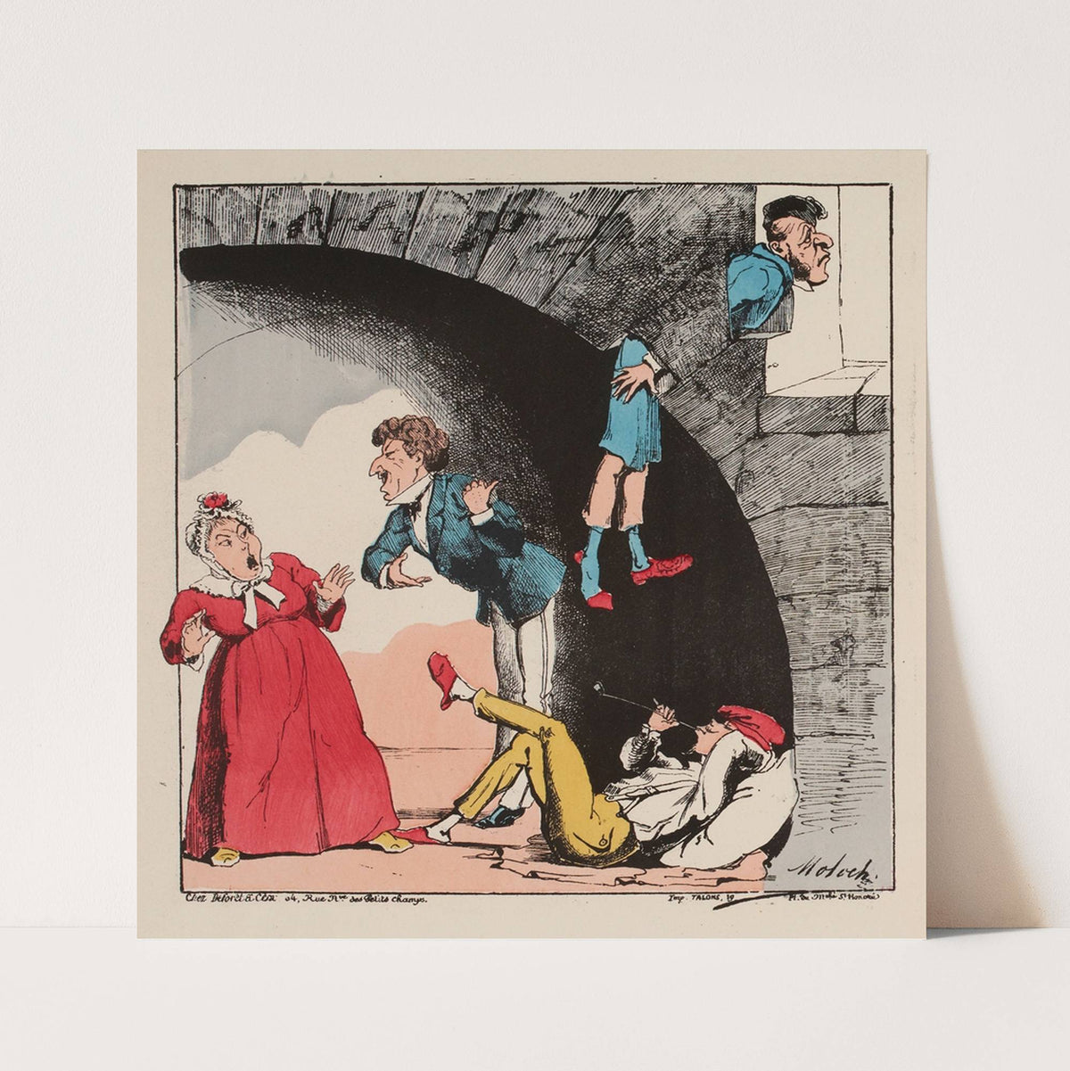 Dites donc, cocher, conduisez-moi donc, rue de la … … (1871) by Moloch (Alphonse Hector Colomb)