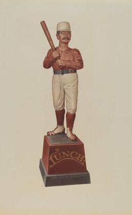 Cigar Store Figure – Ball Player