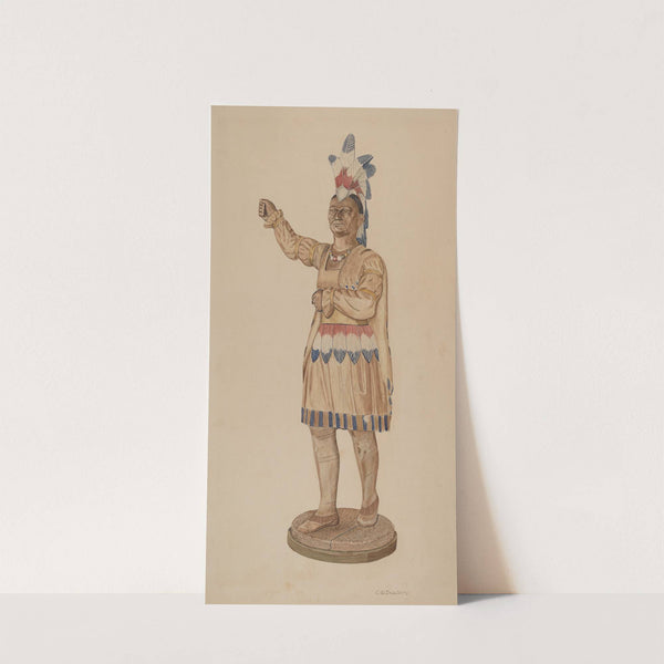 Cigar Store Indian by Clarence W. Dawson
