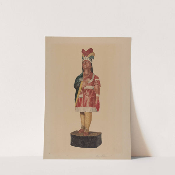 Cigar Store Indian (c. 1939) by Georgine E. Mason