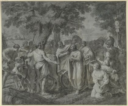Cincinnatus wird direkt vom Pflug weg zum Diktator Roms berufen