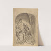 Cinq personnages nus sous une voûte (Ugolin) by Arthur-Joseph Gueniot