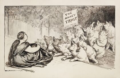 Circe Marmon and the Pigs. Chorus of enchanted ones; Oh Circe, make men of us again!!! (1912)