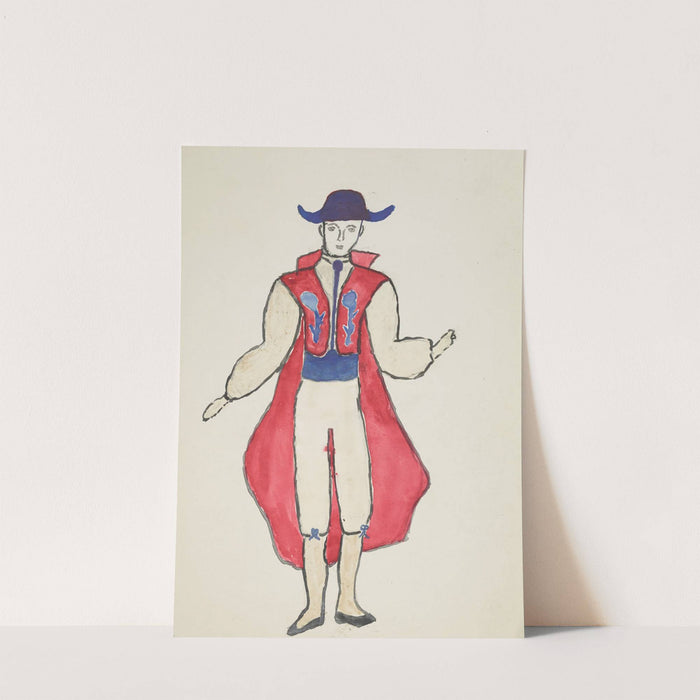 Circus: Burton Lancaster & Nicholas Luccia red vest cape with blue cummerbund and hat (1934-1943) by Robert Byrne