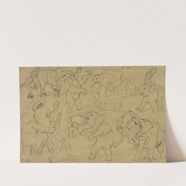 Circus sketches by Emil Rothengatter