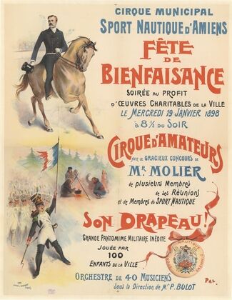 Cirque municipal, sport nautique d’Amiens. Fête de bienfaisance.le mercredi 19 janvier 1898 (1898)