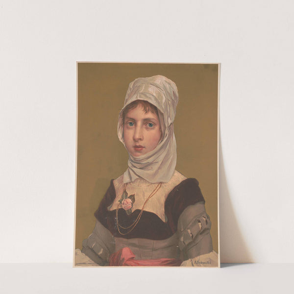Citizen, female head (1879) by Louis Prang & Co.