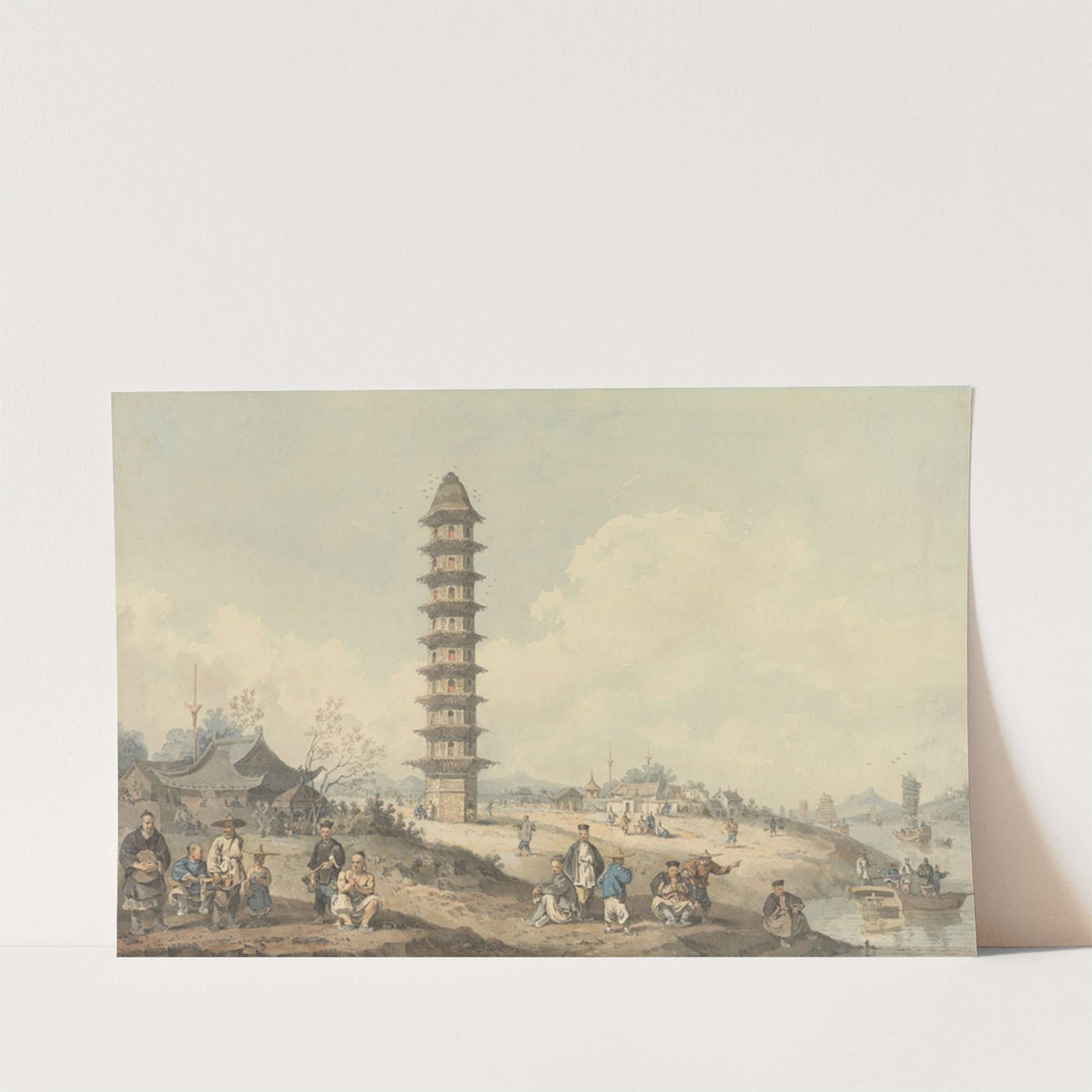 City of Lin Tsin, Shantung, with a View of the Grand Canal by William Alexander