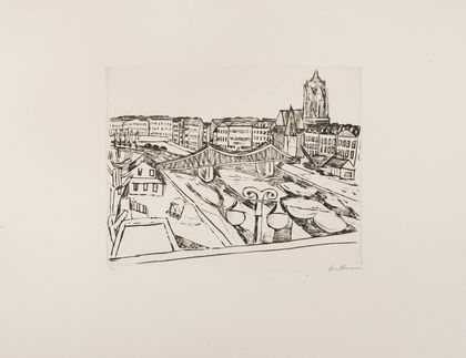 City View with ‘Eiserner Steg’ (1923)