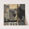 City view with still life by Hugo Salmson
