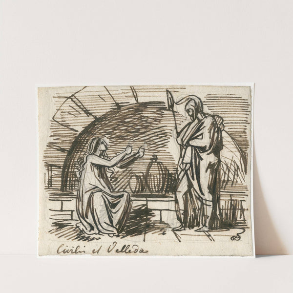 Civilis et Veleda by David Humbert de Superville