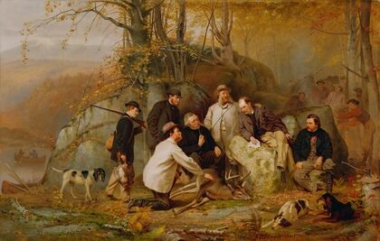 Claiming The Shot; A Group Of Portraits After The Hunt In The Adirondacks