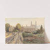 Clare College and Bridge over the Cam with King&#039;s College in the background by John Fulleylove