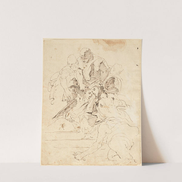 Classical Figures Gathered around an Urn (1724-1729) by Giovanni Battista Tiepolo