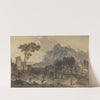 Classical Landscape; A Town and a Mountain by the Coast (early–late 18th century) by Francesco Zuccarelli