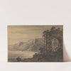 Classical Landscape with Two Figures on Lake Shore by William Gilpin