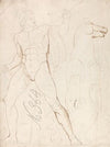 Classical Male Nude with a Rearing Horse