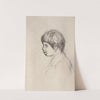 Claude Renoir, the Artist&#039;s Son, in Profile by Pierre-Auguste Renoir