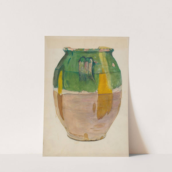 Clay Flower Jar by Cecily Edwards