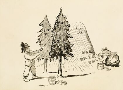 Cleaning what scenery there is let (1910)