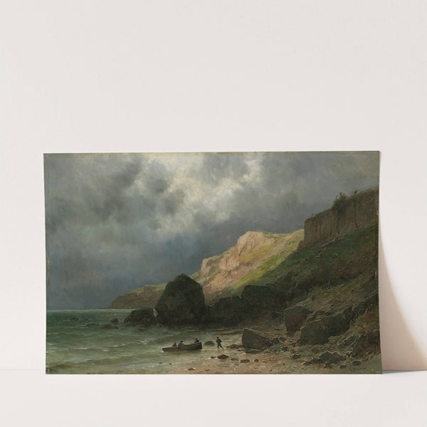 Cliff In Dinard, Near St-Malo, Brittany by Gustave Castan
