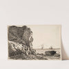 Cliffs and Sea, Sainte-Adresse (c. 1864) by Claude Monet