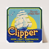 Clipper Brand Florida Citrus Fruit Label (1930-1950)