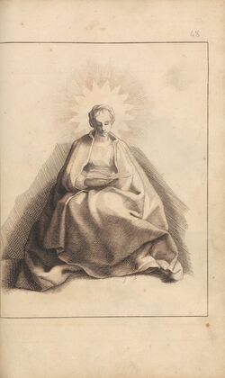 Cloaked Woman Seated, Reading