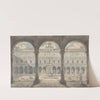 Cloister of the Certosa di San Martino, Naples by Louis Jean Desprez