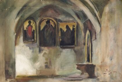 Cloister of the Franciscan Church in Krakow (1904)